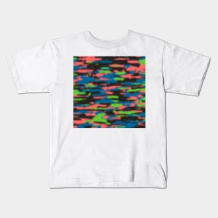 Camouflage Green Blue Kids T-Shirt